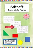 Vorschau - Mal- und Bastelvorlagen - Faltheft Geometrische Figuren (Merkheft) - Deckblatt