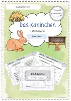 Vorschau - Arbeitsblätter - Haustiere - Mini-Heft - Das Kaninchen Klasse 2/3 - Deckblatt