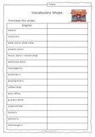Vorschau - Arbeitsblätter - Shopping Vocabulary & Dialogues Speaking - Seite 1
