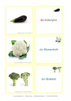 Vorschau - Spiele - Gemüse - Bild-Wort-Karten - Zuordnungskarten - Lernspiel gesunde Ernährung - Seite 2