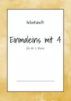 Vorschau - Unterrichtsreihen - Viererreihe Arbeitsheft: Einmaleins mit 4 - Deckblatt