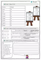 Vorschau - Arbeitsblätter - Arbeitsblatt - Zeitform Perfekt - Deckblatt