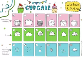 Vorschau - Spiele - Würfeln und Malen Cupcake, Kunst Zwischendrin - Seite 2