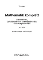 Vorschau - Arbeitsblätter - Mathematik komplett - 8. Klasse - Seite 1