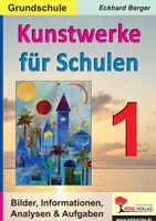 Vorschau - Arbeitsblätter - Kunstwerke für Schulen Grundschule Band 1 | Monet, Bruegel, Rousseau, Bildbetrachtung, Malaufgaben | Kunst Grundschule Klasse 1-4 - Deckblatt