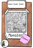 Vorschau - selbst erstellte Cliparts/Grafiken - Monster Cliparts komplett (farbig und Kontur) - Seite 1