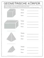 Vorschau - Arbeitsblätter - Forscherheft-Geometrische Körper - Seite 1