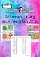 Vorschau - Arbeitsblätter - Rechenspaziergang Umkehraufgaben ZR 20 - Deckblatt