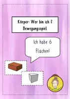 Vorschau - Spiele - Körperrätsel: Bewegungsspiel zu den Körperformen - Deckblatt