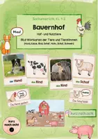 Vorschau - Poster - Bauernhof: Bildkarten (Tiere + Tierstimmen) - Deckblatt