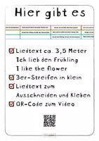 Vorschau - Spiele - 3,5 Meter Ich lieb den Frühling 💐 I like the flowers | Liedrolle mit QR zum Video - Seite 2