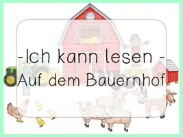 Vorschau - Spiele - Bundle 5 x interaktives Lesequiz Silben Anlaute Wörter & Sätze AUF DEM BAUERNHOF interaktives Pdf - Seite 3