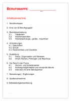 Vorschau - Arbeitsblätter - Eine Berufsmappe - Deckblatt