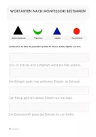 Vorschau - Arbeitsblätter - AB Wotarten nach Montessori bestimmen 2 - Seite 1