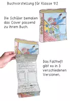 Vorschau - Arbeitsblätter - Buchvorstellung Bastelvorlage für die 1. und 2. Klasse - Seite 1