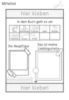 Vorschau - Arbeitsblätter - Buchvorstellung Bastelvorlage für die 1. und 2. Klasse - Seite 3