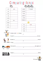 Vorschau - Arbeitsblätter - Comparing Things // Comparatives - Seite 1