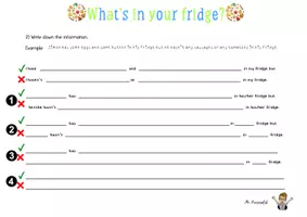 Vorschau - Arbeitsblätter - What's in your fridge? // Some and any - Seite 2
