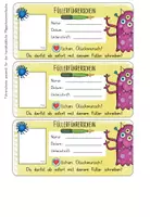 Vorschau - Bildkarten - Füllerführerschein/Füllerdiplom passend zum Selbstlernheft mit dem Klecksmonster - Seite 3