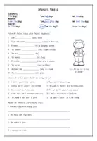 Vorschau - Arbeitsblätter - Present Simple- Statements, Negation and Questions - Seite 1