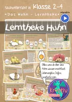 Vorschau - Unterrichtsreihen - Interaktive Lerntheke: Das Huhn - Deckblatt