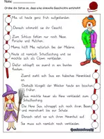 Vorschau - Arbeitsblätter - Der rote Faden - Fasching - Abfolgen erkennen - Seite 3