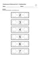 Vorschau - Arbeitsblätter - Nachbarzahlen (Zahlenraum bis 10) - Deckblatt