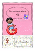 Vorschau - Arbeitsblätter - Buchstabenerarbeitung/Buchstabentraining Buchstabe G - Deckblatt