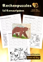Vorschau - Arbeitsblätter - Rechenpuzzles: 1x1 Kernaufgaben #silvesterknaller24 - Deckblatt