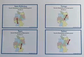 Vorschau - Arbeitsblätter - Vom Großen zum Kleinen – DEUTSCHLAND Version - Seite 1
