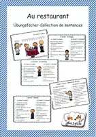 Vorschau - Fördermaterial/Inklusion - au restaurant-collection de phrases - Deckblatt