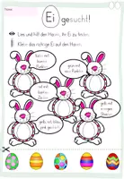 Vorschau - Arbeitsblätter - Osterspaß-Arbeitsblätter Deutsch Klasse 1 & 2 - Seite 2