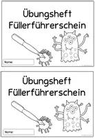 Vorschau - Unterrichtsreihen - Füllerführerschein Füllerdiplom | Einführung Füller mit dem Klecksmonster - Seite 1