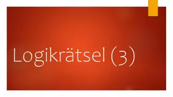 Vorschau - Präsentationen/Tafelbilder - Logikrätsel: Mathe (3) - Deckblatt