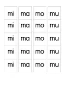 Vorschau - Arbeitsblätter - Klettmappe (TEACCH) zu den Silben mi, ma, mo, mu - Seite 2