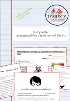 Vorschau - Unterrichtsreihen - "Harry Potter" Band 1 Lesetagebuch Englisch - Deckblatt