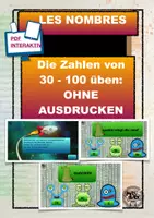 Vorschau - Interaktives Material - Les nombres - Interaktives Training - am PC oder smartphone - Deckblatt