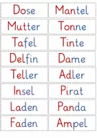 Vorschau - Merkblätter - Lernwörter/ Lesewörter - Seite 3