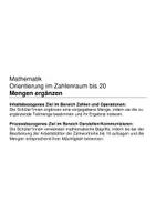 Vorschau - Arbeitsblätter - Mengen ergänzen (Zahlenraum bis 20) - Seite 1