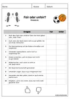 Vorschau - Arbeitsblätter - Fair vs Unfair im Sportunterricht der Grundschule - Seite 3