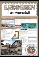Vorschau - Stundenentwürfe - ERDBEBEN - Lernwerkstatt - Deckblatt