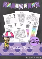 Vorschau - Arbeitsblätter - Frühling Bundle für Freiarbeit / Homeschooling (Klasse 2 bis 3) - Deckblatt