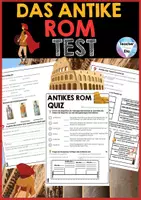 Vorschau - Arbeitsblätter - Antikes Rom Test | Quiz | Arbeitsblätter | Homeschooling - Deckblatt