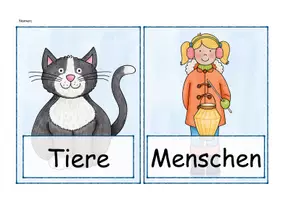 Vorschau - Poster - Wortarten Tafelmaterial Grammatikkatzen, Nomen, Verben, Adjektive - Seite 3