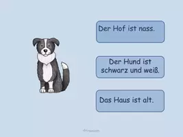 Vorschau - Interaktives Material - Interaktives Lesespiel: Auf dem Bauernhof (kurze Sätze ) - Seite 2