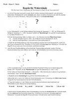 Vorschau - Arbeitsblätter - Ersatzwiderstände für Reihen- und Parallelschaltungen (+Lösung) - Seite 1