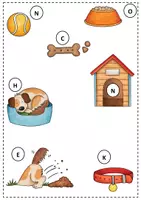 Vorschau - Arbeitsblätter - Mini-Lesespur Hund (3-fach differenziert) - Seite 2