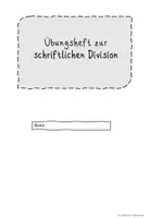 Vorschau - Arbeitsblätter - Übungsheft zur schriftlichen Division - Deckblatt