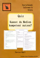 Vorschau - Arbeitsblätter - Medienkompetenz-Quiz - Deckblatt