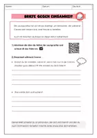 Vorschau - Arbeitsblätter - Aktion Briefe gegen Einsamkeit / Digitale Brieftaube - Seite 1